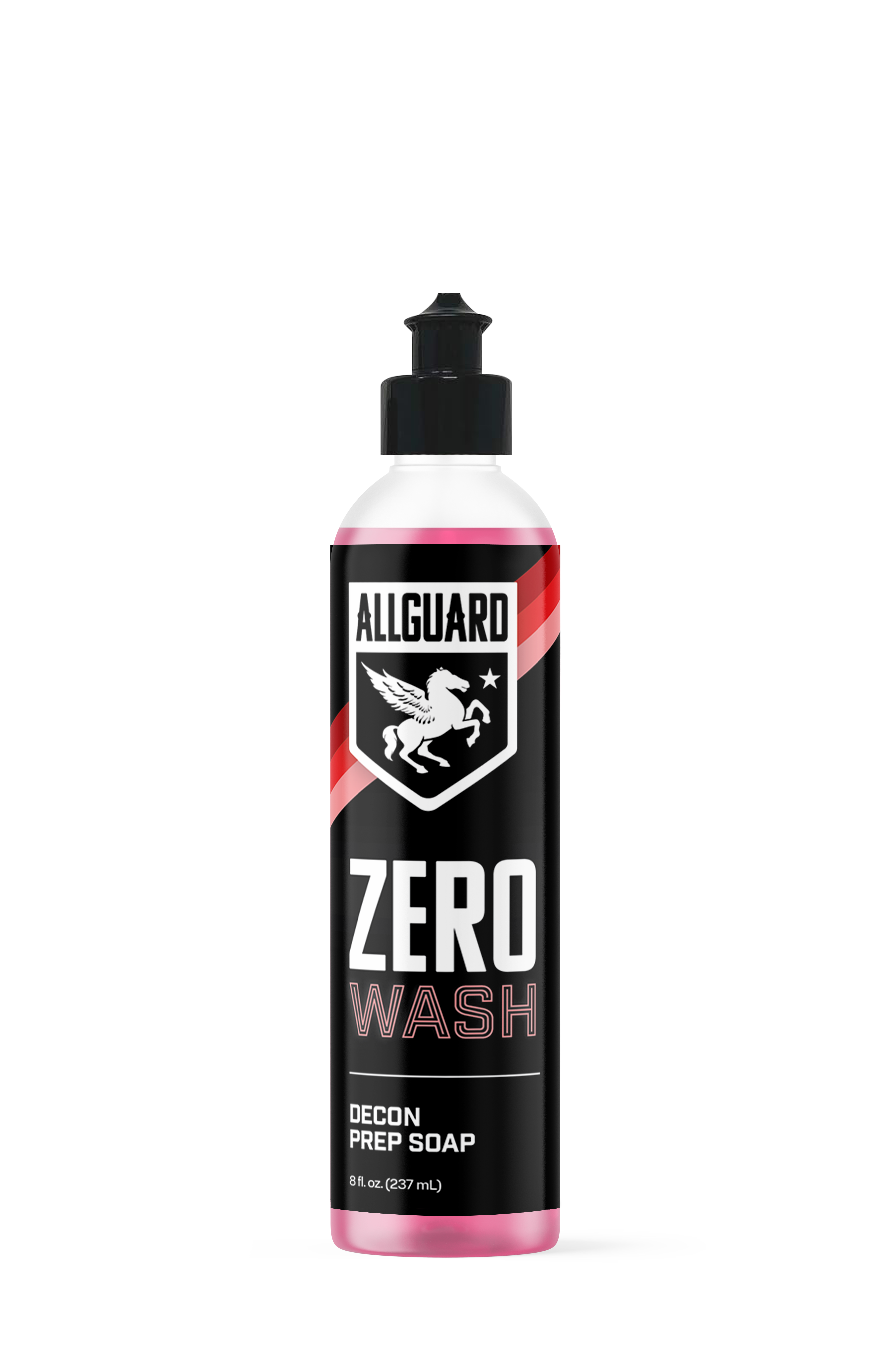Zero Wash Decon Prep car was shampoo soap bottle