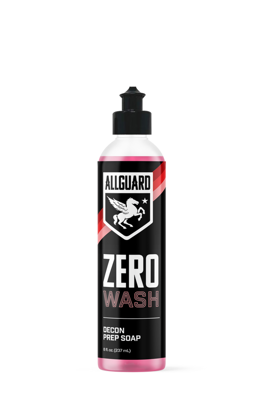 Zero Wash Decon Prep car was shampoo soap bottle