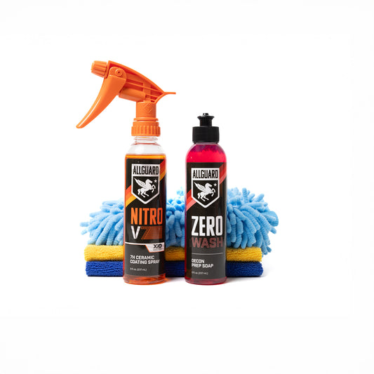 car Base Coating Kit with spray, coating, and towels